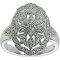 Maddy Emerson Sterling Silver 1/5ct TDW Diamond Ring (SI, G-H_
