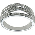 Maddy Emerson Sterling Silver 1/5ct TDW Diamond Ring