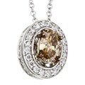 14k White Gold 3/4ct TDW Natural Diamond Necklace (G-H, I1)