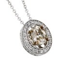 14k White Gold 1ct TDW Natural Diamond Necklace (G-H, I1)