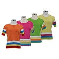 Kenneth Miller Women's Striped-sleeve Shirt