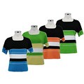 Kenneth Miller Women's Striped Square Neck Shirt