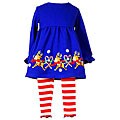 Flapdoodles Girl's Reindeer/ Candy Canes 2-piece Set