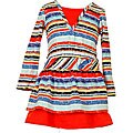 Flapdoodles Multi Stripe Little Girl's Dress