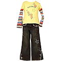 Flapdoodles Girl's 'Bon Voyage' 2-piece Set