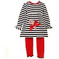 Flapdoodles Girl's Candy Cane 2-piece Set