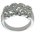 Maddy Emerson Sterling Silver 1/5ct TDW Diamond Ring