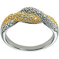 Maddy Emerson Sterling Silver 1/5ct TDW Diamond Ring