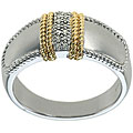 Maddy Emerson Sterling Silver 1/10ct TDW Diamond Ring