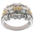 Maddy Emerson Sterling Silver 1/6ct TDW Diamond Ring