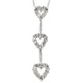 14k White Gold 1/4ct TDW Diamond Heart Necklace (H, I2)