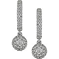 18k Gold 1/2ct TDW Diamond Huggie Drop Earrings (G-H-I, SI)