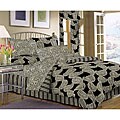 Flourish Black 8-piece Bedding Ensemble