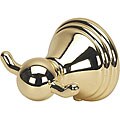 Florentine Polished Brass Double Robe Hook
