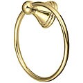 Florentine Polished Brass Towel Ring