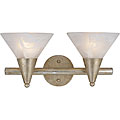 Darwin 2-light Antique Gold Wall Fixture