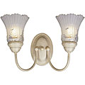 Savannah 2-light Ivory Wall Light