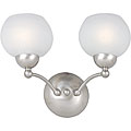 Pegasus Frost Platinum 2-light Wall Fixture