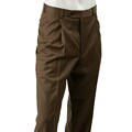 Claiborne Olive/ Brown Men's Wool Trousers