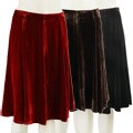 Lily Women's Gored Velvet Mid-length Skirt