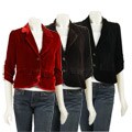 Lily Women's Velvet 3/4-sleeve Jacket