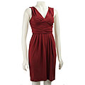 Muse Women's Draped V-neck Dinner Dress