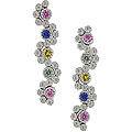 14k Gold Sapphire and 7/8ct TDW Diamond Earrings (G-H-I, SI)