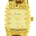Croton Women's 23k Goldplated Nugget Watch