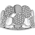 14k White Gold 1/2ct TDW Diamond Circle Ring (H-I-J, I1-I2)