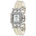 Croton Women's White Freshwater Pearl Watch Set