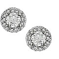 18k White Gold 5/8ct TDW Diamond Earrings (G-H-I, SI2)