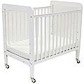 LA Baby Fixed Side Window Crib with Mattress