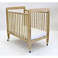 LA Baby Fixed Side Window Crib with Mattress
