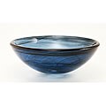 DeNovo Blue Blown Glass Vessel Sink