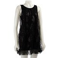 Necessary Objects Junior's Lace Bubble Dress