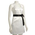 Max & Cleo Women's Satin Racerback Halter Dress
