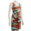 Max & Cleo Women's Swirl Print Jersey Shift Dress