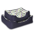 Hill & Dale Medium Denim Flower Box Dog Bed