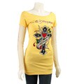 Ed Hardy Women's Love Cross Double-sleeve Shirt