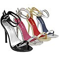 Journee Ankle Strap Stiletto Women's Shoes