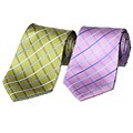 Countess Mara Men's Ferrara Grid Handmade Silk Tie