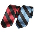 Ben Sherman Men's Bold Stripe Silk Skinny Tie
