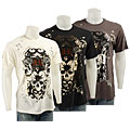 Ruthless Rebel Men's Foiled Skull and Wings Shirt