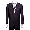 Giorgio Fiorelli Men's Solid Black 2-button Suit