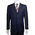Giorgio Fiorelli Men's Navy Stripe 2-piece Suit