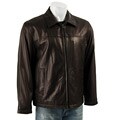 Docker's Men's Black Leather Coat