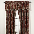 Chenille Jacquard Red Drapery Panel (63 in L x 54 in W)