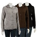 George & Martha Women's Terry Hooded Cardigan