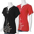 Misses Me Women's Plus Size Embellished Shirt