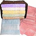 Duke Stevens Velour Jacquard Towels (Set of 6)